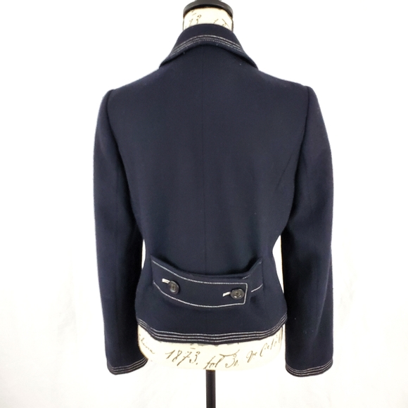 GAP Cropped Blazer Jacket Black Size Medium - Picture 5 of 6